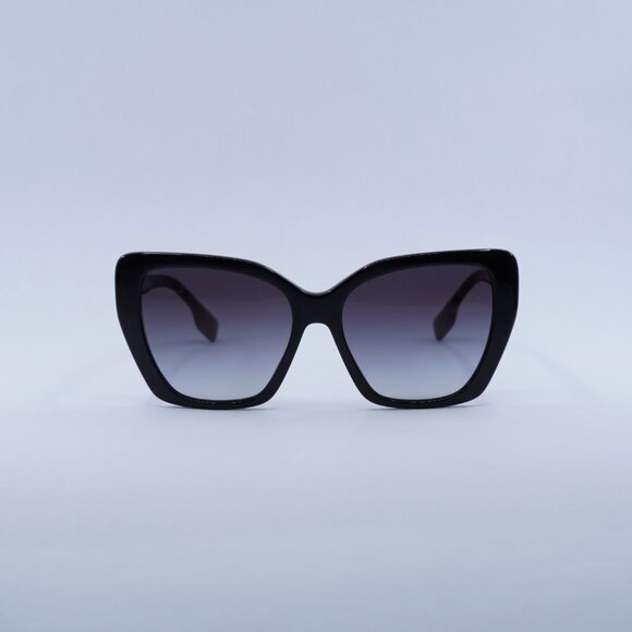 Burberry BE4366 40418G Tamsin Sunglasses Black Cat Eye Frame, Grey Lenses main image 8